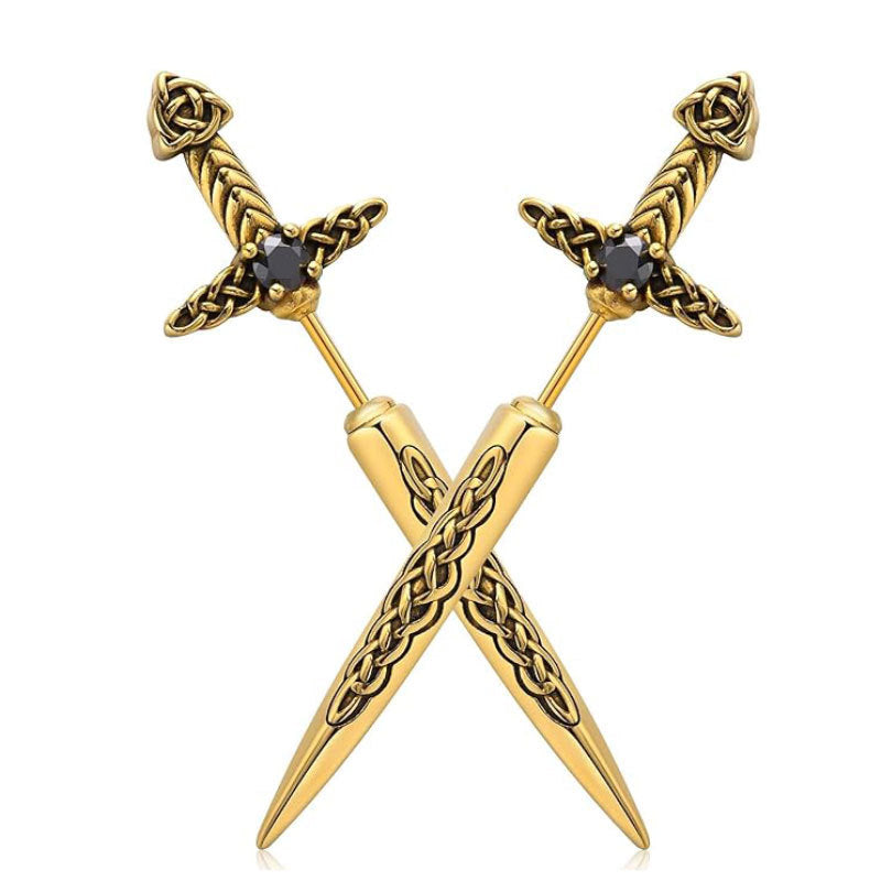 Gothic Sword-Shaped Earrings Kalsten