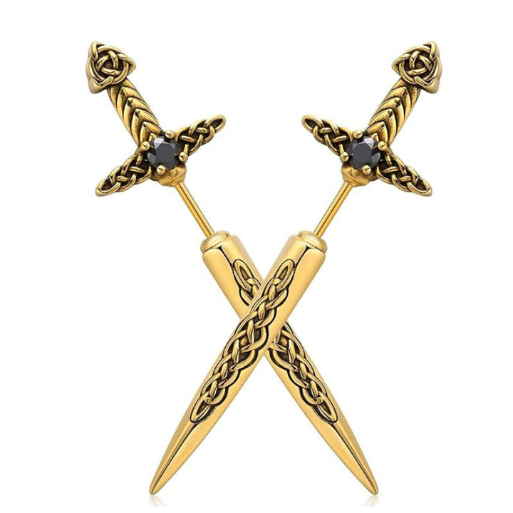 Gothic Sword-Shaped Earrings Kalsten