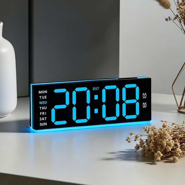 Digital alarm clock with large LED display and dual alarm function Kalsten