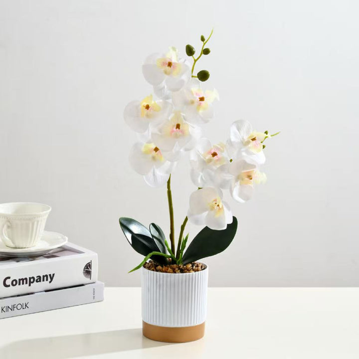Elegant Artificial Pink Orchid Plant for Home Decor