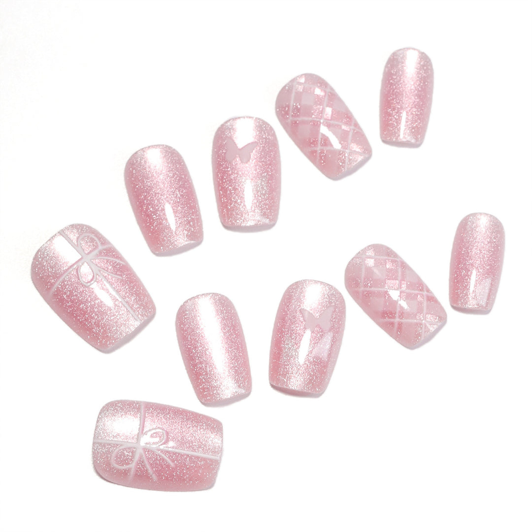 Artistic acrylic nails with filigree details Kalsten