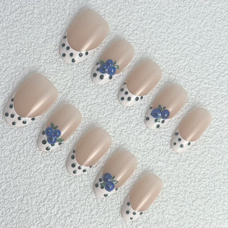 Creative artificial nails with berry pattern Kalsten