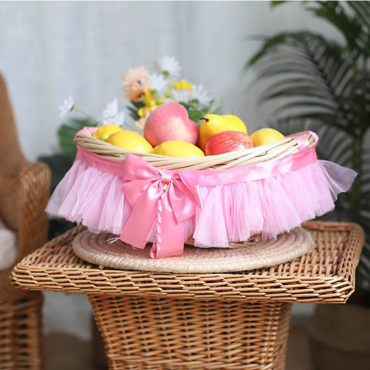 Decorative basket with ruffle detail Kalsten