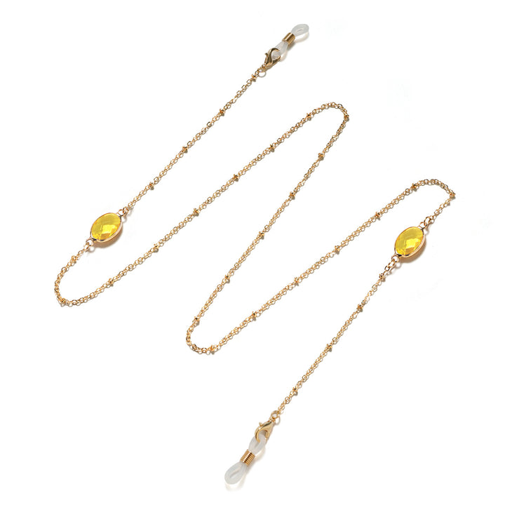 Chic Gemstone-Accented Eyewear Chain Kalsten