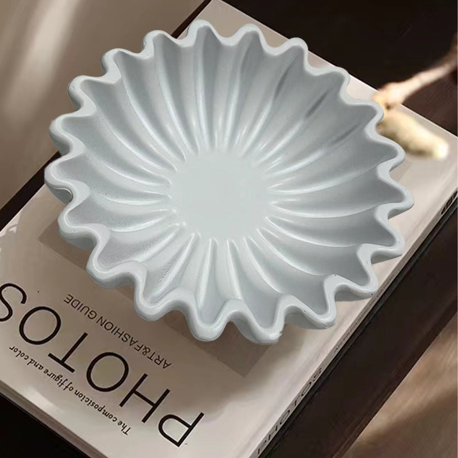 Decorative serving bowl with wave design Kalsten