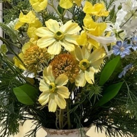 Decorative Faux Flower Arrangement