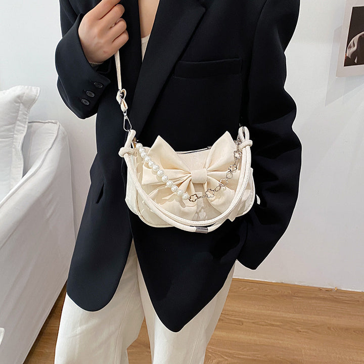 Elegant Bow-Embellished Handbag Kalsten