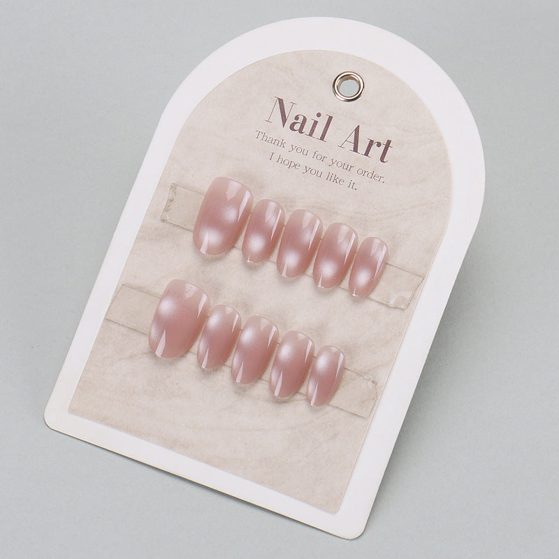 Elegant Press-On Nail Tips with Gold Accents Kalsten