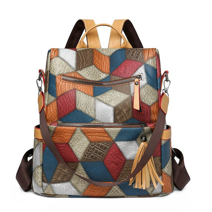 Textured Faux Leather Backpack Kalsten