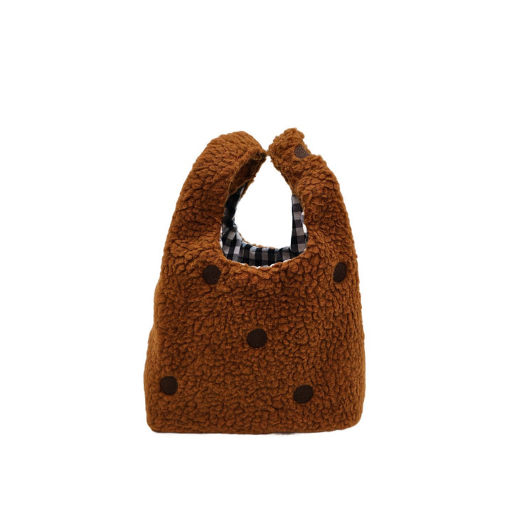 Compact Fuzzy Polka Dot Sling Bag Kalsten