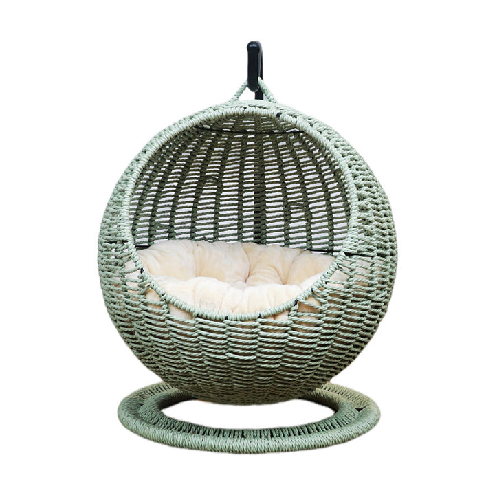 Comfortable hanging chair made of rattan Kalsten