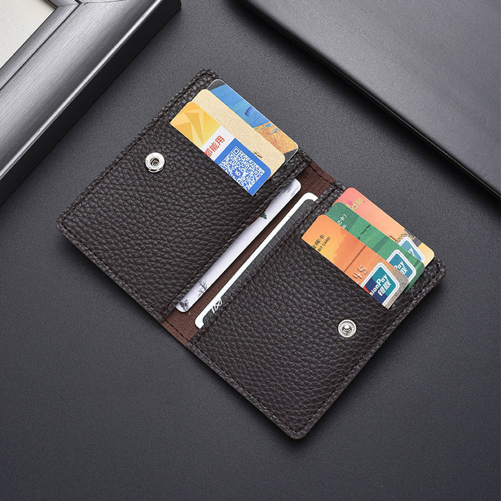 Textured Leather Cardholder Kalsten