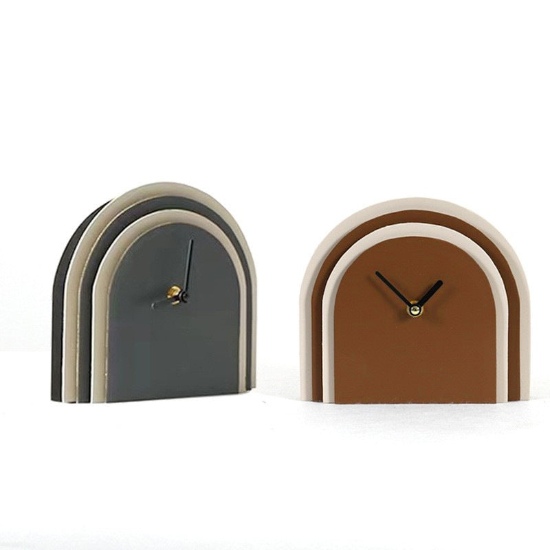 Modern Arch-Shaped Decorative Table Clock