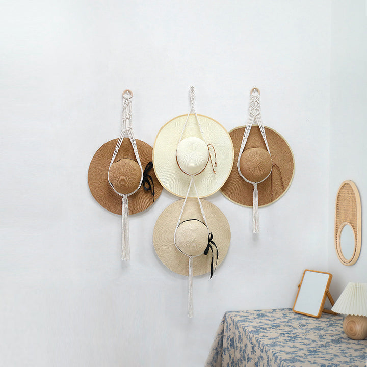 Stylish Macrame Hat Organizer Kalsten