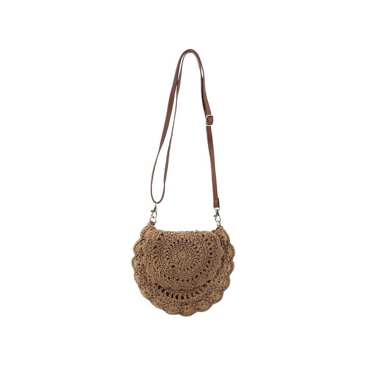 Handcrafted shoulder bag with unique crochet pattern Kalsten