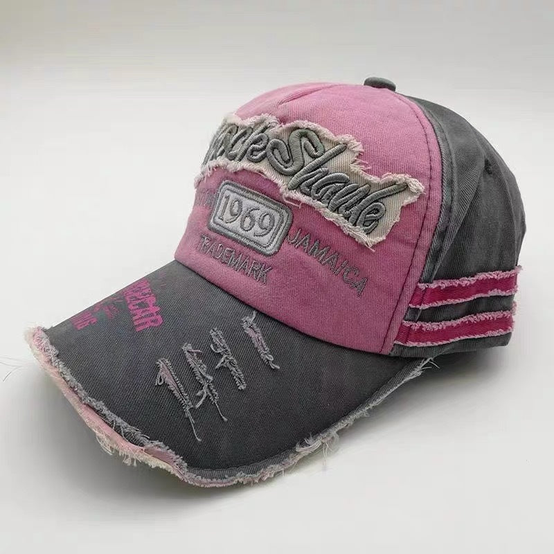 Distressed Vintage Style Baseball Cap