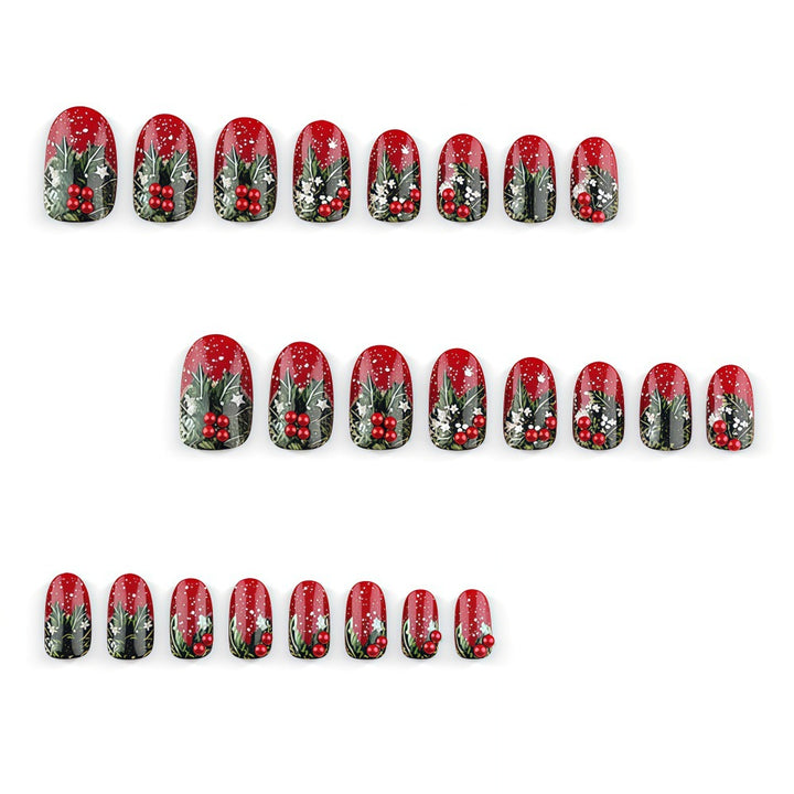 Artificial nails with festive Christmas design Kalsten