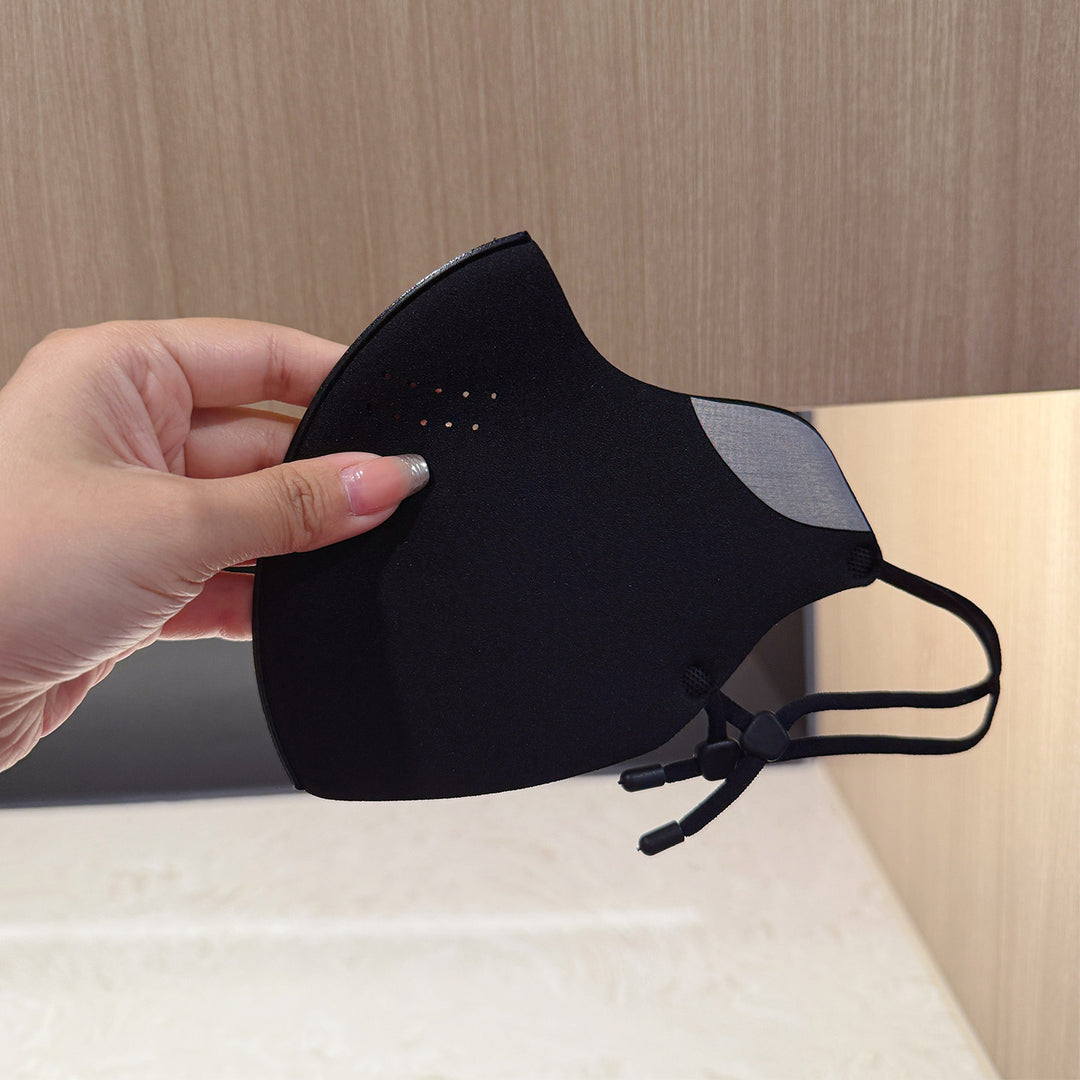 Contoured Reusable Breathable Face Mask with Adjustable Ear Straps and Inner Filter Pocket Kalsten