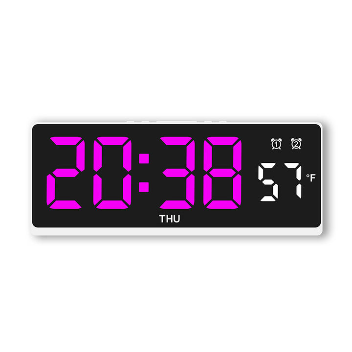 Digital alarm clock with large LED display and weather forecast Kalsten