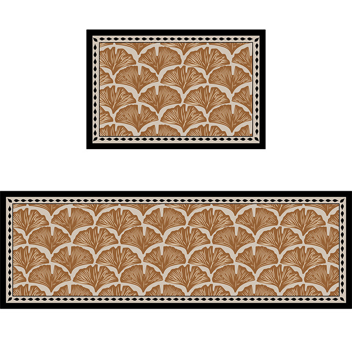Geometric Pattern Bathroom Mat Set