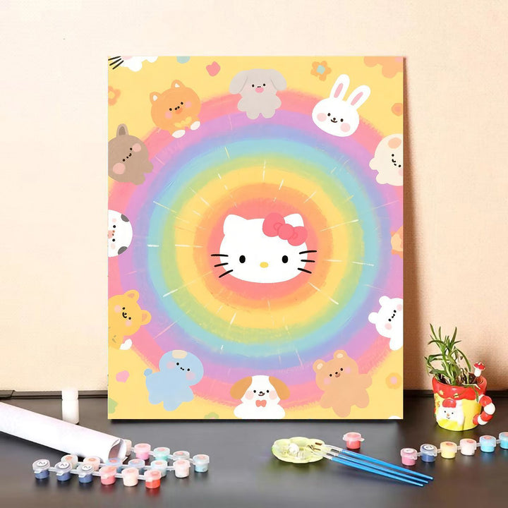 Cute Character Paint by Numbers Canvas Art Kit Kalsten