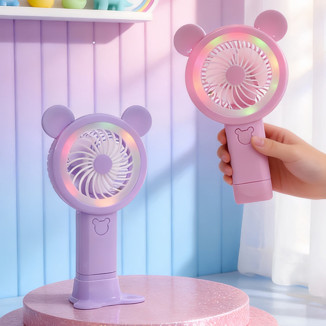 Portable LED Hand Fan with Cute Animal Design Kalsten