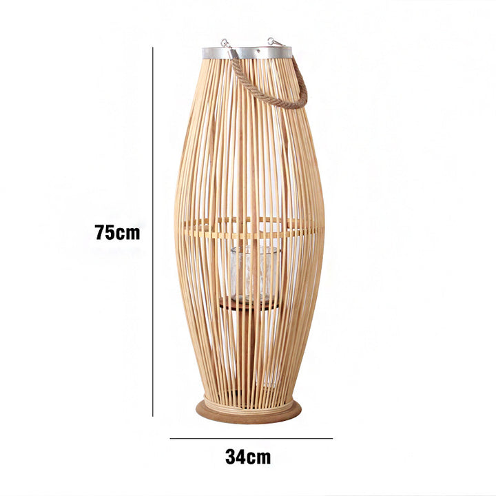 Elegant Rattan Lantern Kalsten