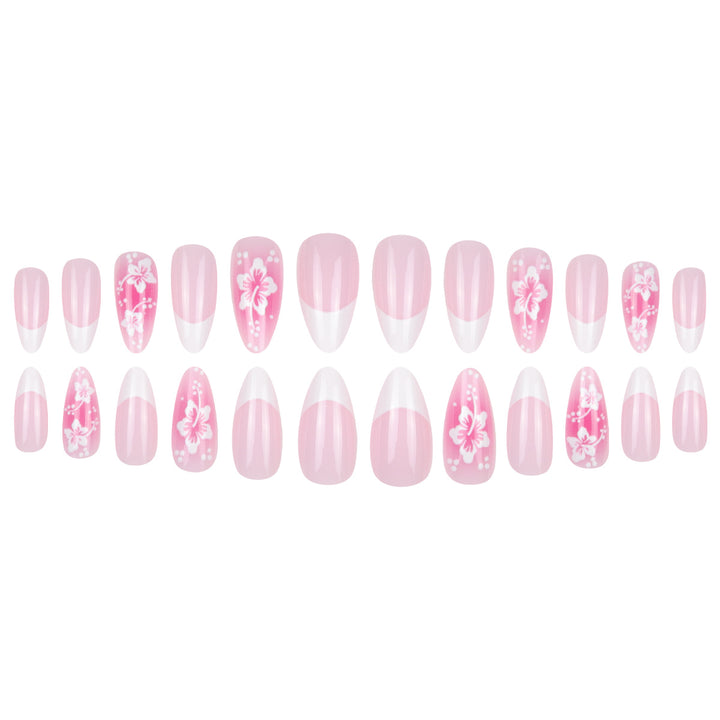 Floral Design Stiletto Nail Art Extensions Kalsten
