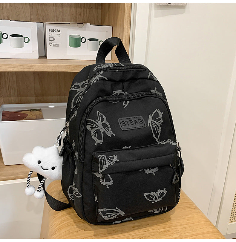 Butterfly Print Casual Backpack