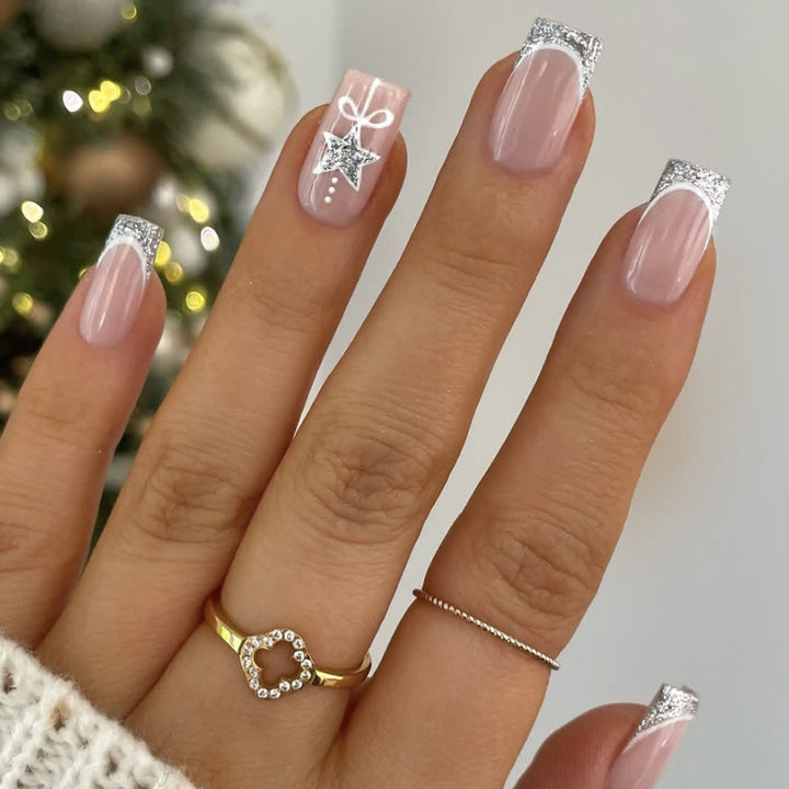 Elegant Holiday-Themed Nail Art Extensions Kalsten