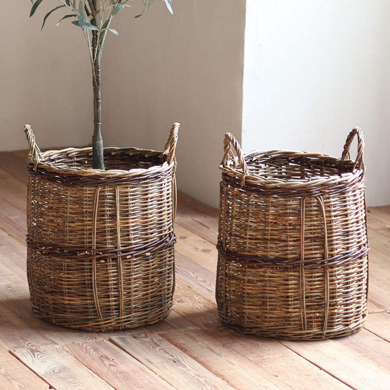 Handcrafted storage basket made of willow Kalsten