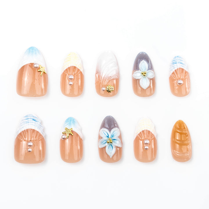 Floral Articulate Press-On Nail Set Kalsten