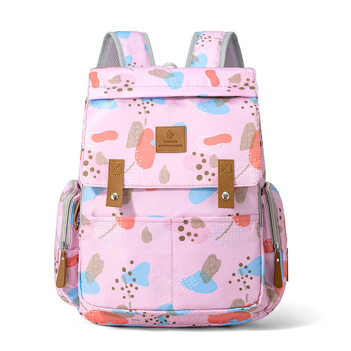 Playful Patterned Multi-Compartment Backpack Kalsten