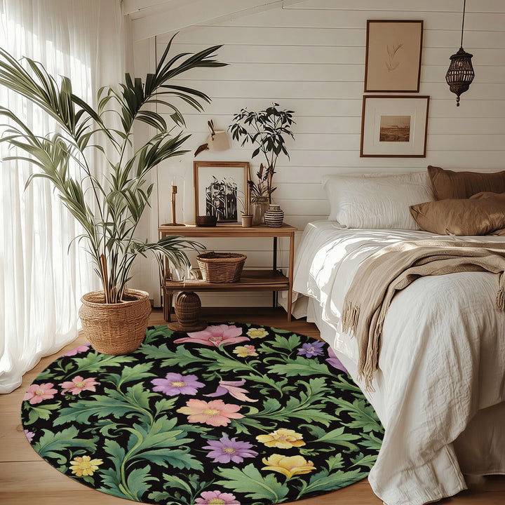 Floral Pattern Area Rug