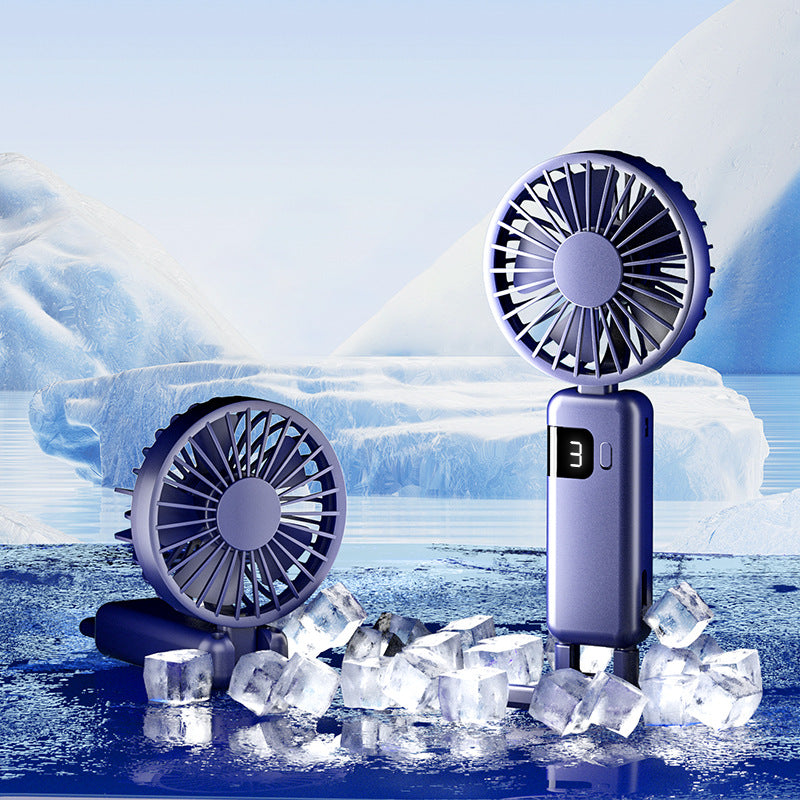 Portable USB Fan with Digital Speed Display Kalsten