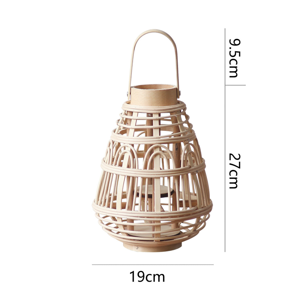 Rustic Rattan Lantern Kalsten