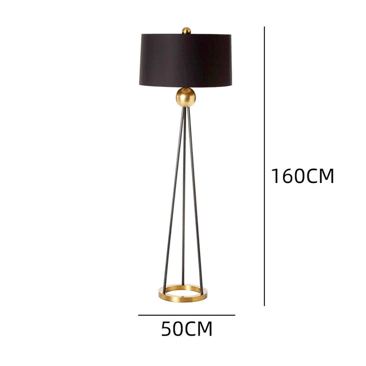 Contemporary Tripod Floor Lamp with Elegant Shade