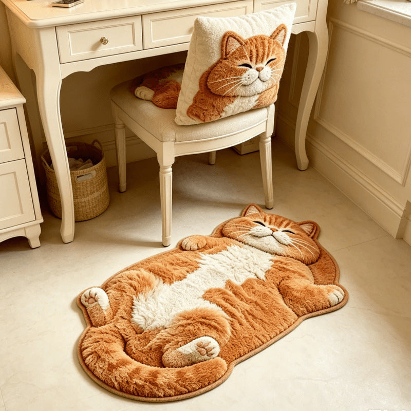 Cute Cat-Shaped Bath Mat