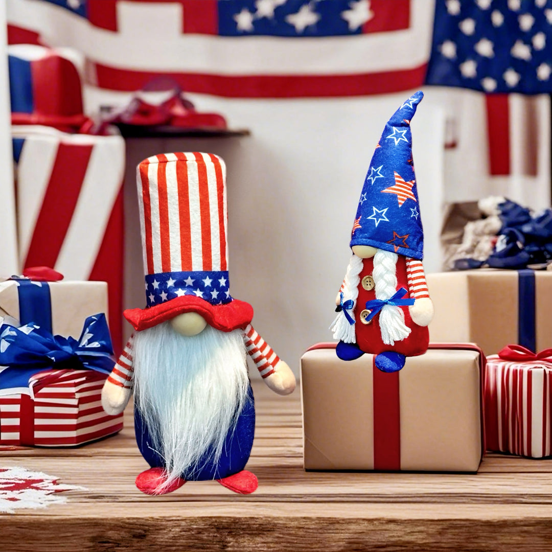 Unisex decorative gnome figure with a tall top hat and long artificial beard Kalsten