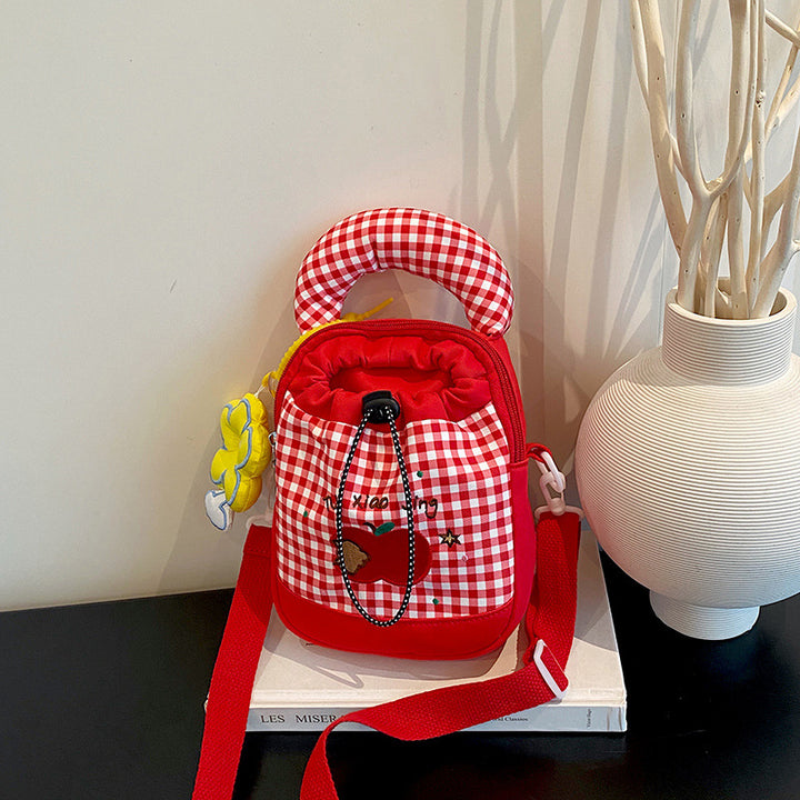 Playful Gingham Print Mini Backpack Kalsten