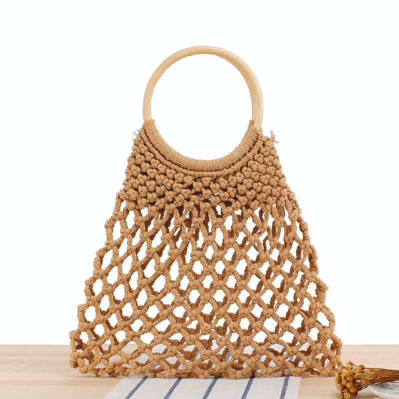 Handbag with Artistic Net Design Kalsten
