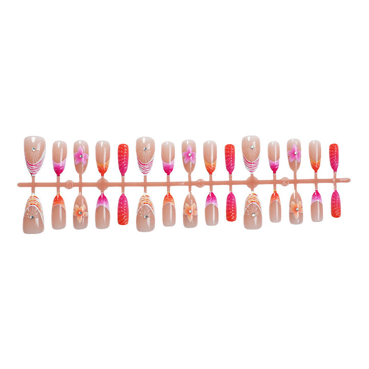 Floral Embellished Press-On Nail Set Kalsten 1788495993
