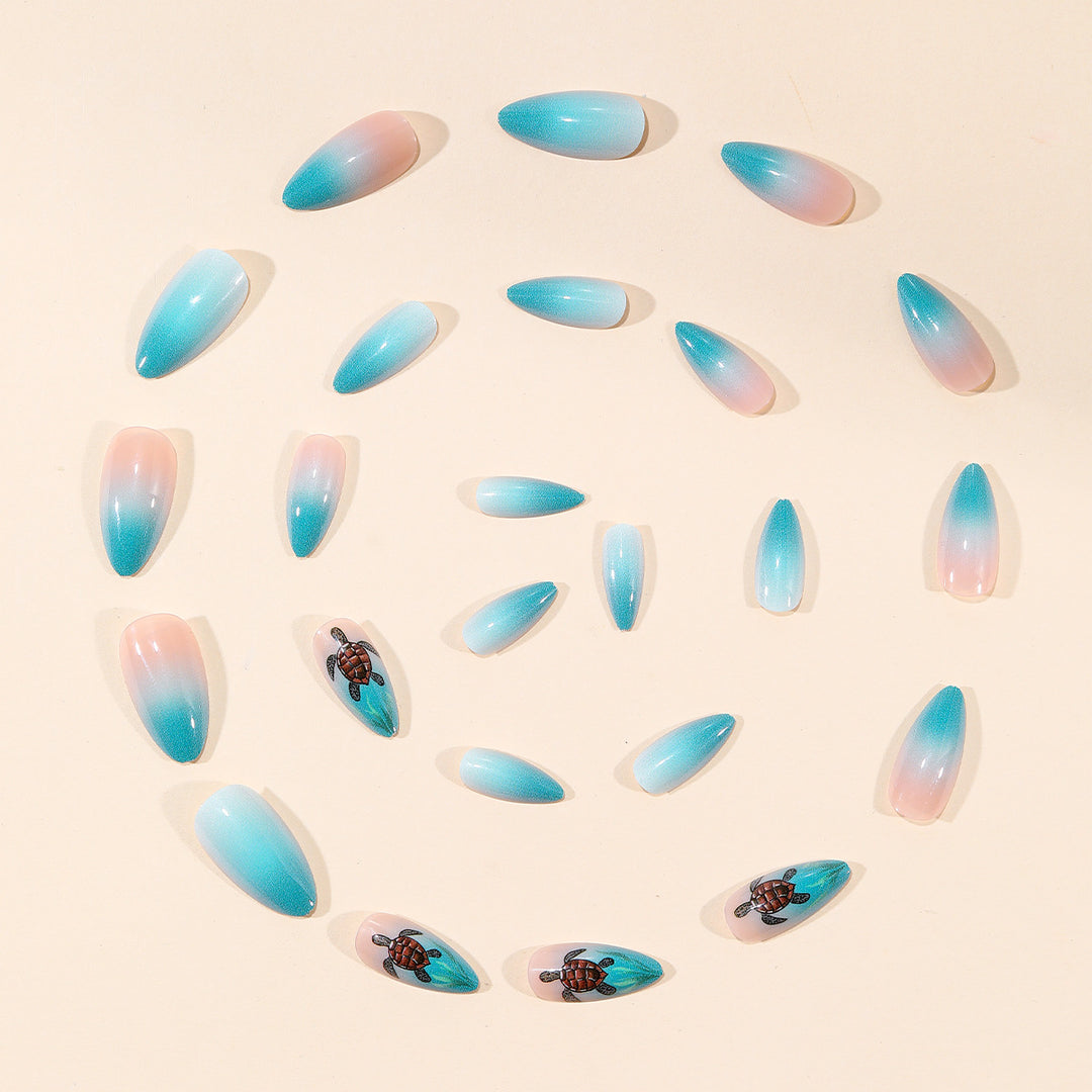 Artistic Sea Turtle Nail Art Kalsten