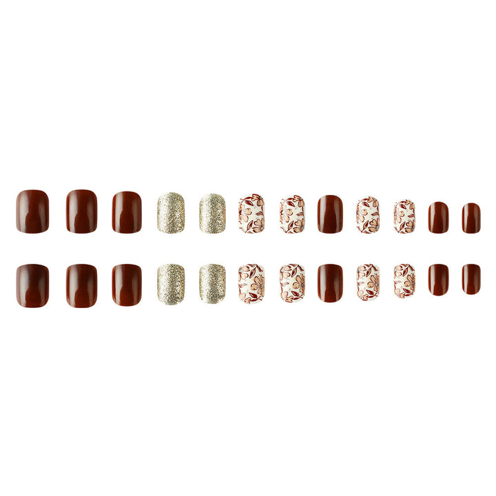 Artistic Floral-Inspired Press-On Nail Set Kalsten