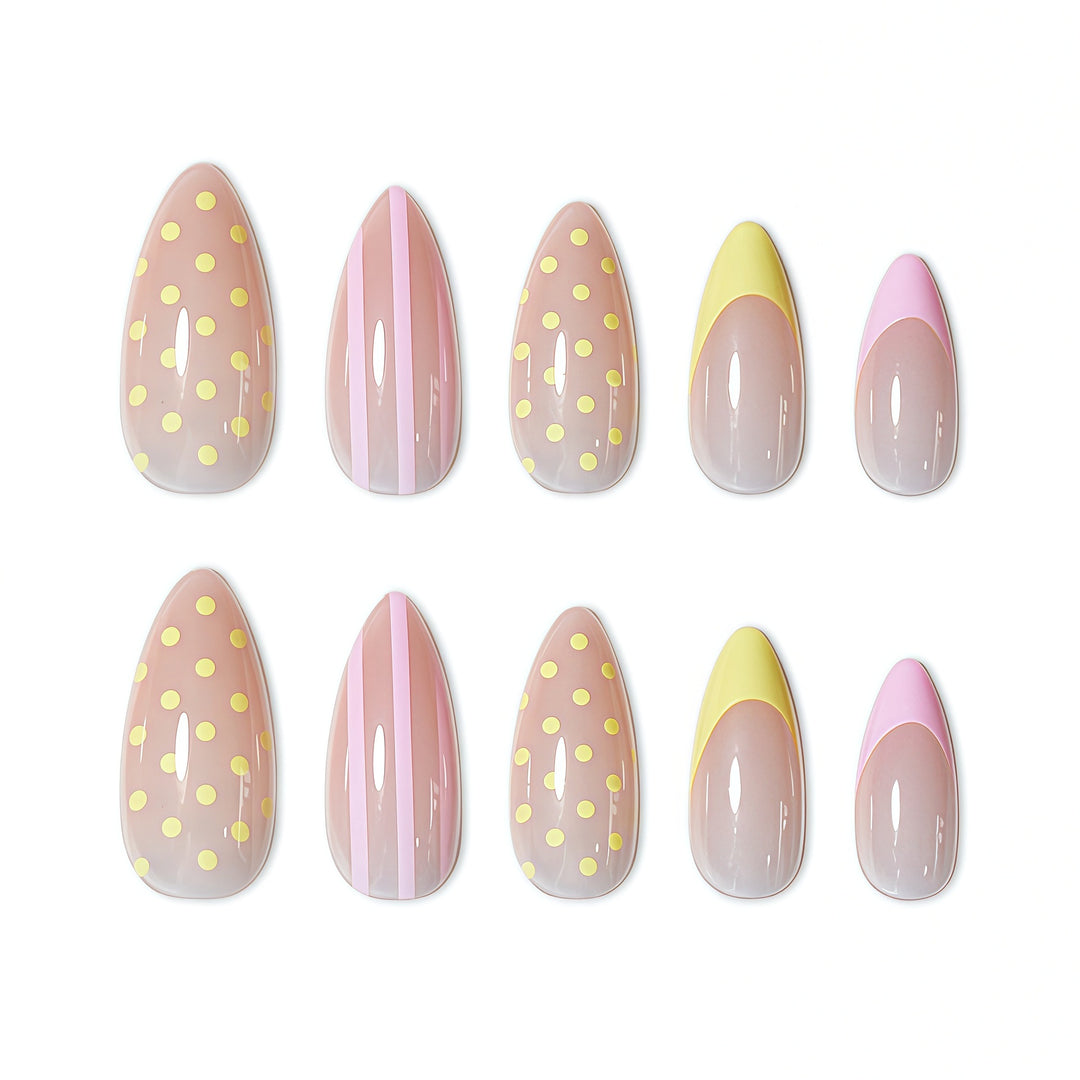 Glossy Press-On Nail Set Kalsten