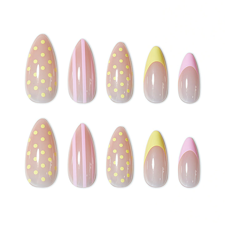 Glossy Press-On Nail Set Kalsten