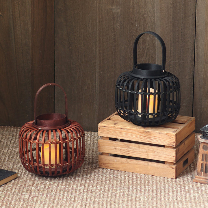 Elegant lantern made of braided material Kalsten