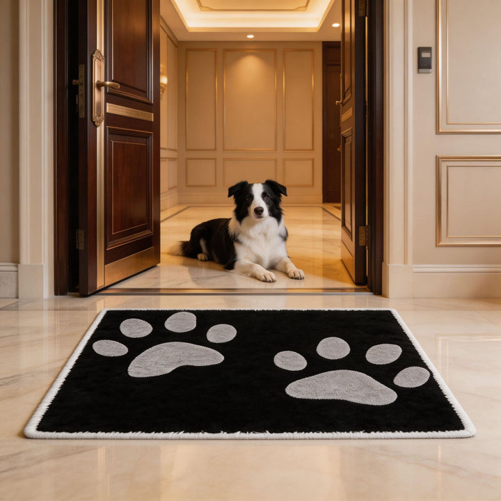 Decorative Pet Paw Print Area Mat