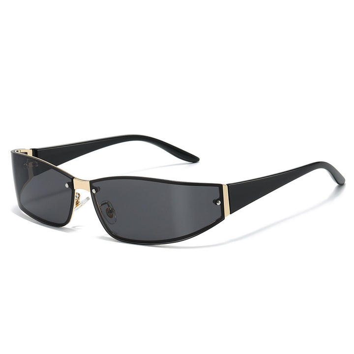 Sleek Cat-Eye Shield Sunglasses Kalsten