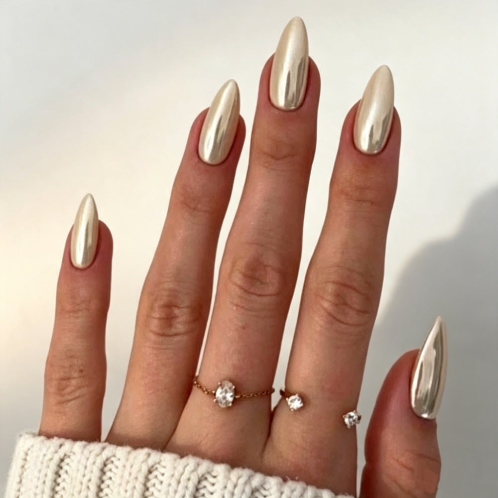 Glossy Stiletto Nail Enhancements